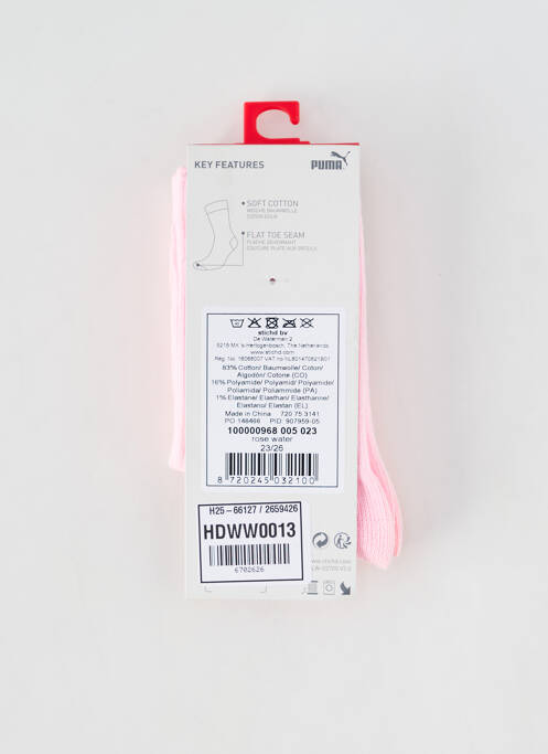 Chaussettes rose PUMA enfant