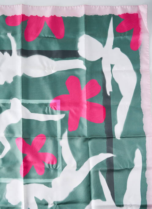 Foulard vert NATACHA BIRDS X SARENZA femme