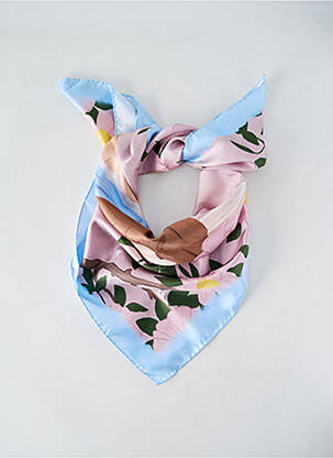 Foulard rose NATACHA BIRDS X SARENZA femme