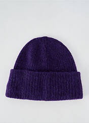 Bonnet violet SELECTED pour femme seconde vue