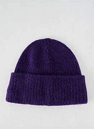Bonnet violet SELECTED femme