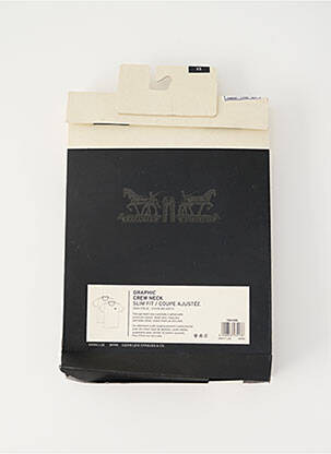T-shirt col rond blanc LEVI'S homme
