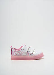 Baskets fermeture lacets bout rond argent CLARKS fille