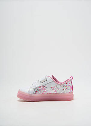 Baskets fermeture lacets bout rond argent CLARKS fille