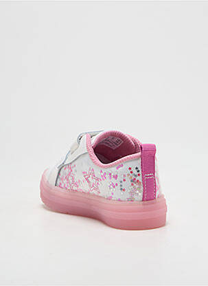 Baskets fermeture lacets bout rond argent CLARKS fille