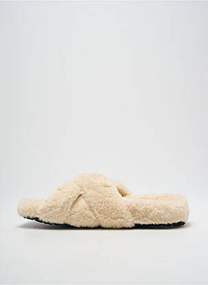 Chaussons/pantoufles bout rond bout rond blanc TAMARIS femme