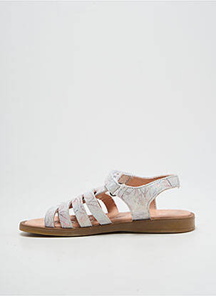 Sandales/nu pieds fermeture boucle(s) bout ouvert argent ACEBOS fille
