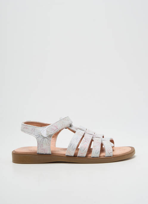 Sandales/Nu pieds argent ACEBOS pour fille