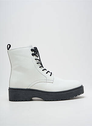 Bottines/boots bout rond talon plat jusqu'à 3cm blanc LEVI'S femme