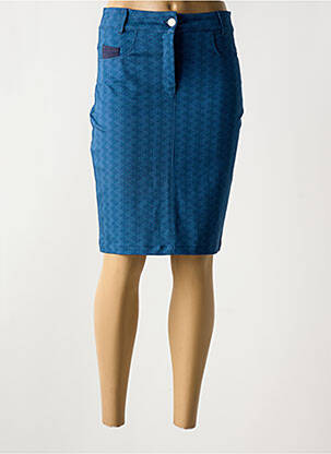 Jupe courte bleu PAUL BRIAL femme
