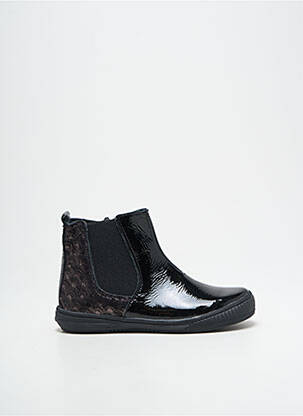 Bottines/boots fermeture zippée bout rond noir BOPY fille