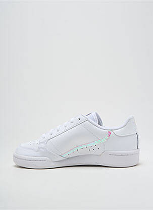 Baskets fermeture lacets bout rond blanc ADIDAS fille