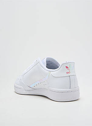 Baskets fermeture lacets bout rond blanc ADIDAS fille