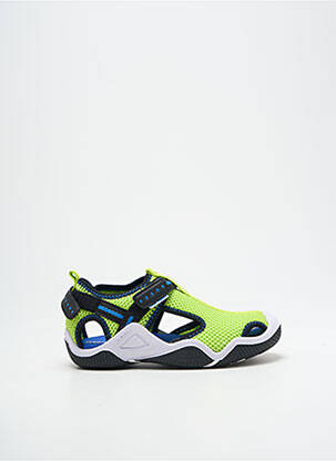 Baskets bout ouvert vert GEOX garçon