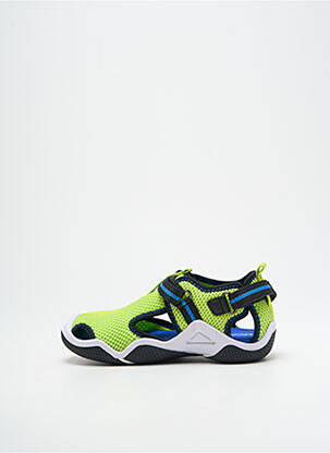 Baskets bout ouvert vert GEOX garçon