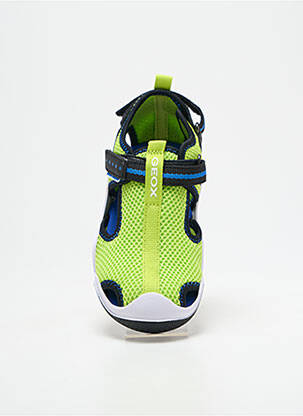 Baskets bout ouvert vert GEOX garçon