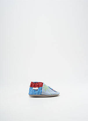 Chaussons/pantoufles fermeture elastique bout rond bleu ROBEEZ garçon