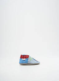 Chaussons/pantoufles fermeture elastique bout rond bleu ROBEEZ garcon