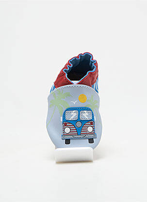 Chaussons/pantoufles fermeture elastique bout rond bleu ROBEEZ garçon