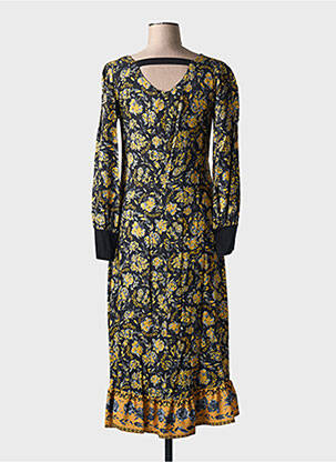 Robe longue jaune PAUL BRIAL femme
