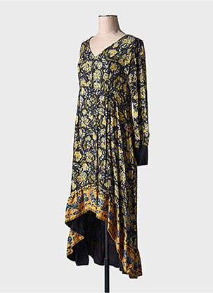 Robe longue jaune PAUL BRIAL femme