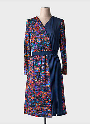 Robe mi-longue bleu PAUL BRIAL femme
