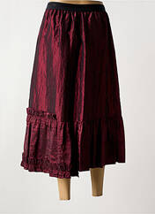 Jupe mi-longue rose PAUL BRIAL pour femme seconde vue