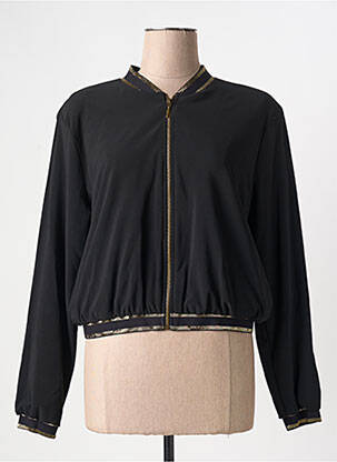 Blouson noir PAUL BRIAL femme