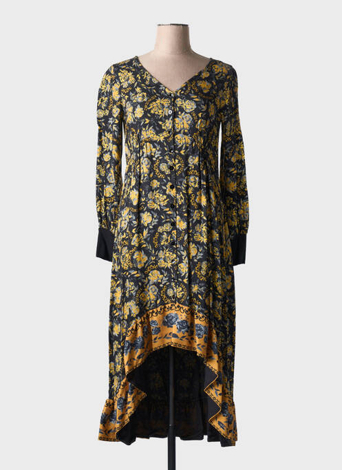 Robe longue jaune PAUL BRIAL pour femme