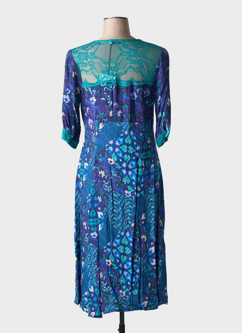 Robe mi-longue bleu PAUL BRIAL femme