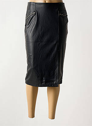 Jupe mi-longue noir PAUL BRIAL femme