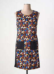 Robe courte marron PAUL BRIAL femme