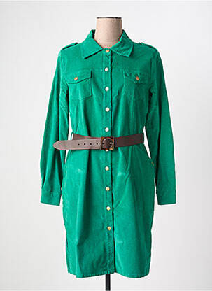 Robe courte vert PAUL BRIAL pour femme