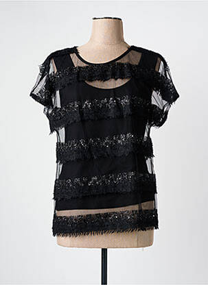 T-shirt noir PAUL BRIAL femme