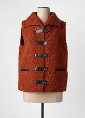 Gilet sans manche orange PAUL BRIAL pour femme seconde vue
