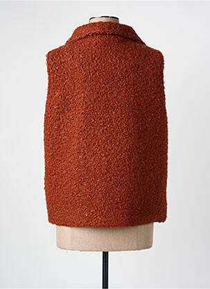 Gilet sans manche orange PAUL BRIAL femme