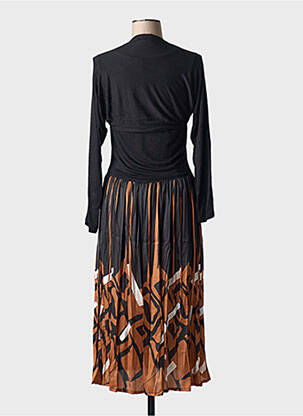 Robe longue noir PAUL BRIAL femme