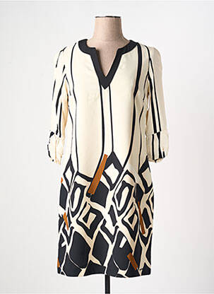 Robe mi-longue beige PAUL BRIAL femme