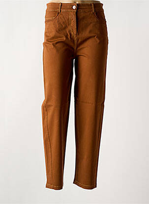 Pantalon droit orange PAUL BRIAL pour femme