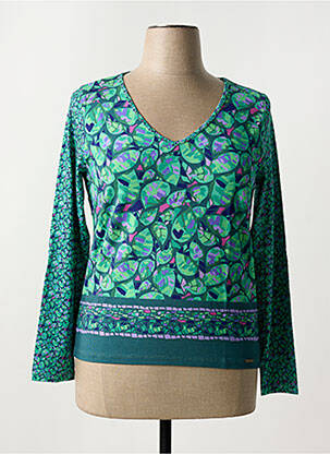 T-shirt vert PAUL BRIAL pour femme