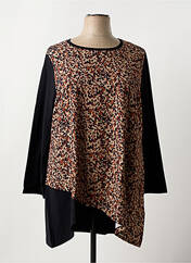 Tunique manches longues noir MALOKA pour femme seconde vue