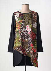 Tunique manches longues noir MALOKA pour femme seconde vue