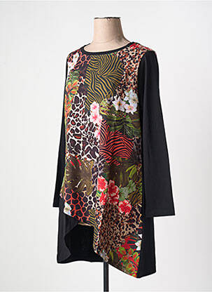 Tunique manches longues noir MALOKA femme