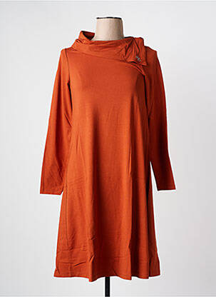 Robe courte orange MALOKA pour femme