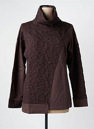 Sweat-shirt marron MALOKA pour femme