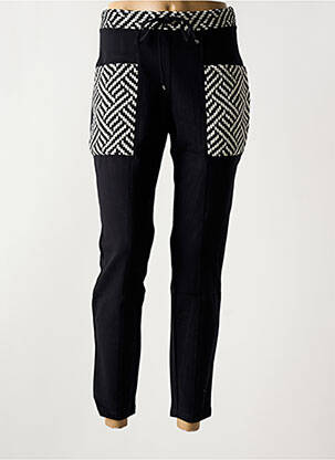 Pantalon slim noir MALOKA pour femme