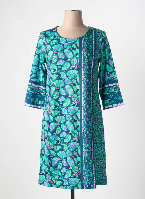 Robe courte vert PAUL BRIAL pour femme