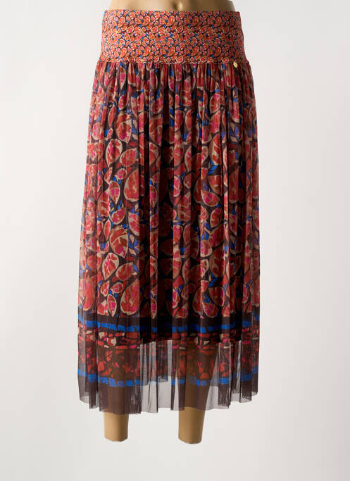 Jupe longue rose PAUL BRIAL pour femme