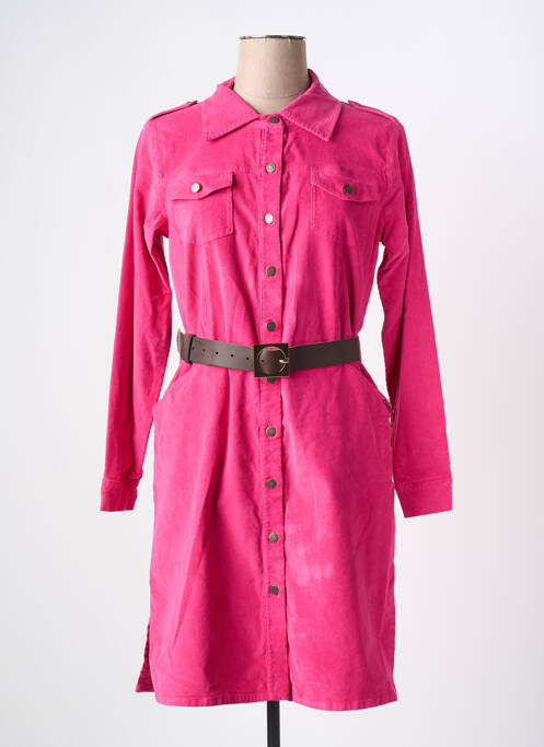 Robe courte rose PAUL BRIAL pour femme