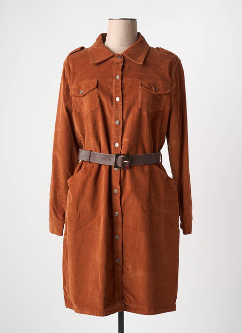 Robe courte orange PAUL BRIAL pour femme